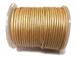 25 Meters - Cream Metallic Leather 2mm Round Leather Cord