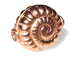 16.25x14x8.5mm Fancy Flat Round Spiral Bright Copper Bead
