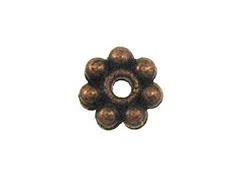 Copper Plated Brass Daisy Bead 