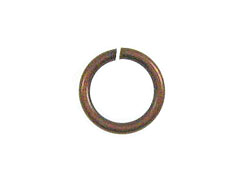 Round Antique Copper Plated Brass Open Jump Ring 