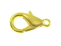 Bright Gold Plated Base Metal Lobster Claw 