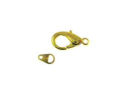 Gold Plated Lobster Clasp with Tag