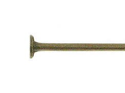 1.5 Inch, 20 Gauge Antique Brass Plated Headpin