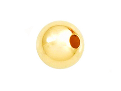 6mm Round Seamless 14K Gold Filled Beads, 300 count Bulk, 1.52mm Hole