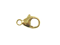 14K Gold-Filled Oval Lobster Claw Trigger Clasp 11mm, Built in Jump Ring