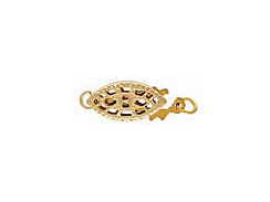 12mm Gold Filled Marquise Filigree Clasp