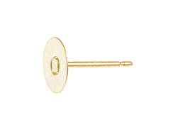14K Gold-Filled Post Earring with 5mm Flat Pin Pad