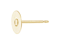14K Gold-Filled Post Earring with 6mm Flat Pin Pad