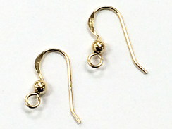 14K Gold-Filled Earwire With 3mm Ball Accent
