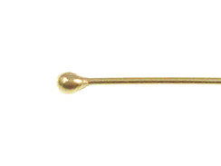 1 Inch, 26 Gauge Gold Filled Headpin With 1.2mm Ball End