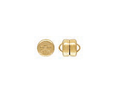 5mm Gold Filled Round Magnetic Clasp