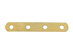 14K Gold-Filled 4-Hole Plain Spacer Bar for 4mm Beads