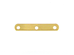 14K Gold-Filled 3-Hole Plain Spacer Bar for 6mm Beads