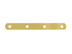 14K Gold-Filled 4-Hole Plain Spacer Bar for 6mm Beads