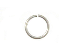 18 Gauge Silver Plated Open Jump Ring 7.5mm Round