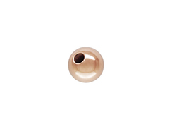 4mm Round Seamless <font color="b76e79">ROSE Gold Filled </font>Beads 14K/20, 115 to 1.25mm Hole