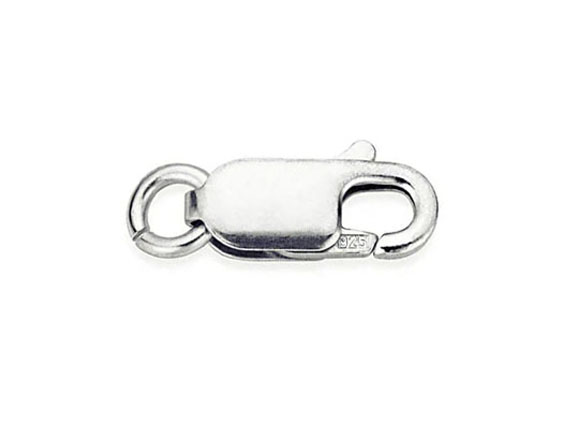 14mm Sterling Silver Lobster Claw Clasp with Ring