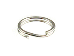 8mm Round Sterling Silver Split Ring