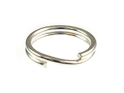 9mm Round Sterling Silver Split Ring