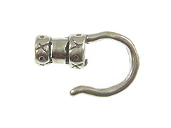 2mm Sterling Silver Crimp Hook