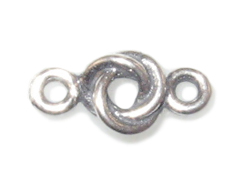 Sterling Silver Round Love Knot Link