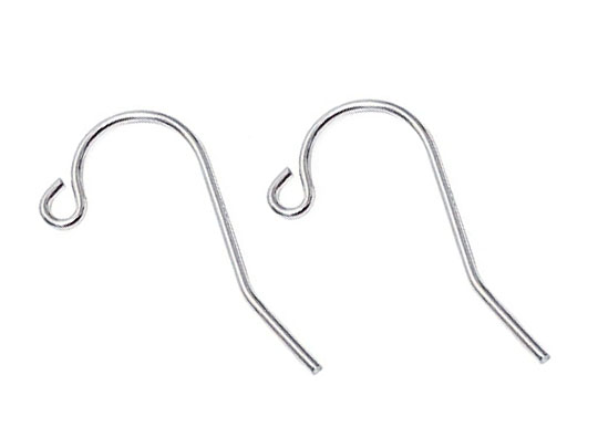 Sterling Silver Shepard Hook Earwire (no bead at end)