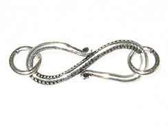 Sterling Silver S Hook With Rings