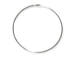 Sterling Silver 40mm Wire Hoops