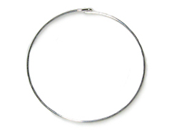Sterling Silver Wire Hoops 50mm