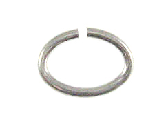 Sterling Silver Open Jump Ring Oval 4x6mm 21.5 Gauge