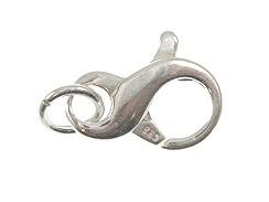 14mm Sterling Silver Infinity Shape Lobster Claw Clasp