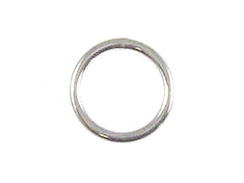 7mm Round Sterling Silver Closed Jump Rings, ?18 Gauge or 1mm Thick