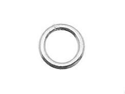 6mm Round Sterling Silver Closed Jump Rings, ?20.5 Gauge or 0.81mm Thick