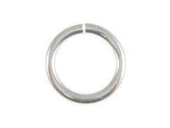 16 Gauge 8mm Round Sterling Silver Open Jump Ring Bulk Pack of 500