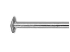 1 Inch, 24 Gauge Sterling Silver Headpin
