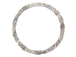 Sterling Silver Veeo Connector Hammered look