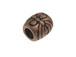 Copper Plated Brass Barrel Shaped Bead 