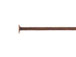 5/8 Inch, 22 Gauge Antique Copper Plated Brass Headpin 