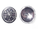 Sterling Silver Granulated Button 
