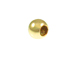 3mm Round  Very Large Hole Seamless 14K Gold Filled Beads, 1.57mm Hole