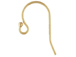 14K Gold-Filled Bead End Ear Wire, 1.5mm Bead, 20x11.5mm, 22 Gauge
