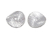 6  Sterling Silver 10x9.5mm Wafer Beads
