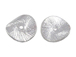 6  Sterling Silver 14x13.25mm Wafer Beads