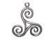 Sterling Silver Large 3-Sided Scroll Link