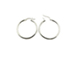 14mm .925 Sterling Silver Hoop Earring Pair with Click, 2mm Tube