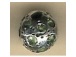 1  Sterling Silver Round Beads With Peridot Stones 