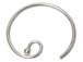 Sterling Silver Earwire With Circle Ball End 22 ga (.66mm)