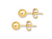 14K Gold-Filled 3mm Ball Post Earring  with Clutch, 2 Pcs