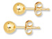 14K Gold-Filled 7mm Ball Post Earring  with Clutch, 2 Pcs