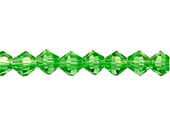 Irish Green  3mm Bicone Bead - Thunder Polish Glass Crystal